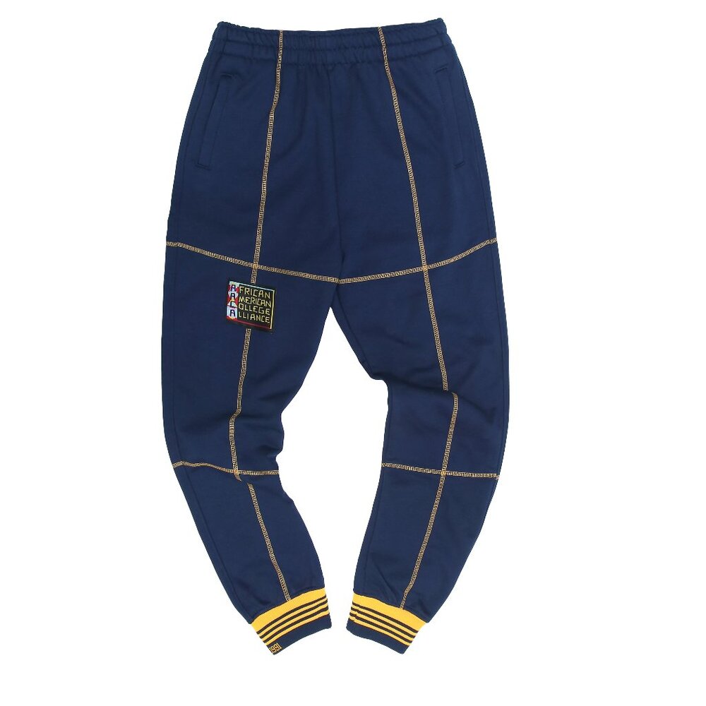 AACA Joggers w/ Color Contrast Stitch 90s Hip Hop Sweatpants Multicolor